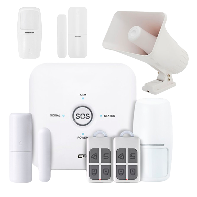 Kit Alarma Smart Life Wifi Gsm Gdt Sirena W Sensores Bintech